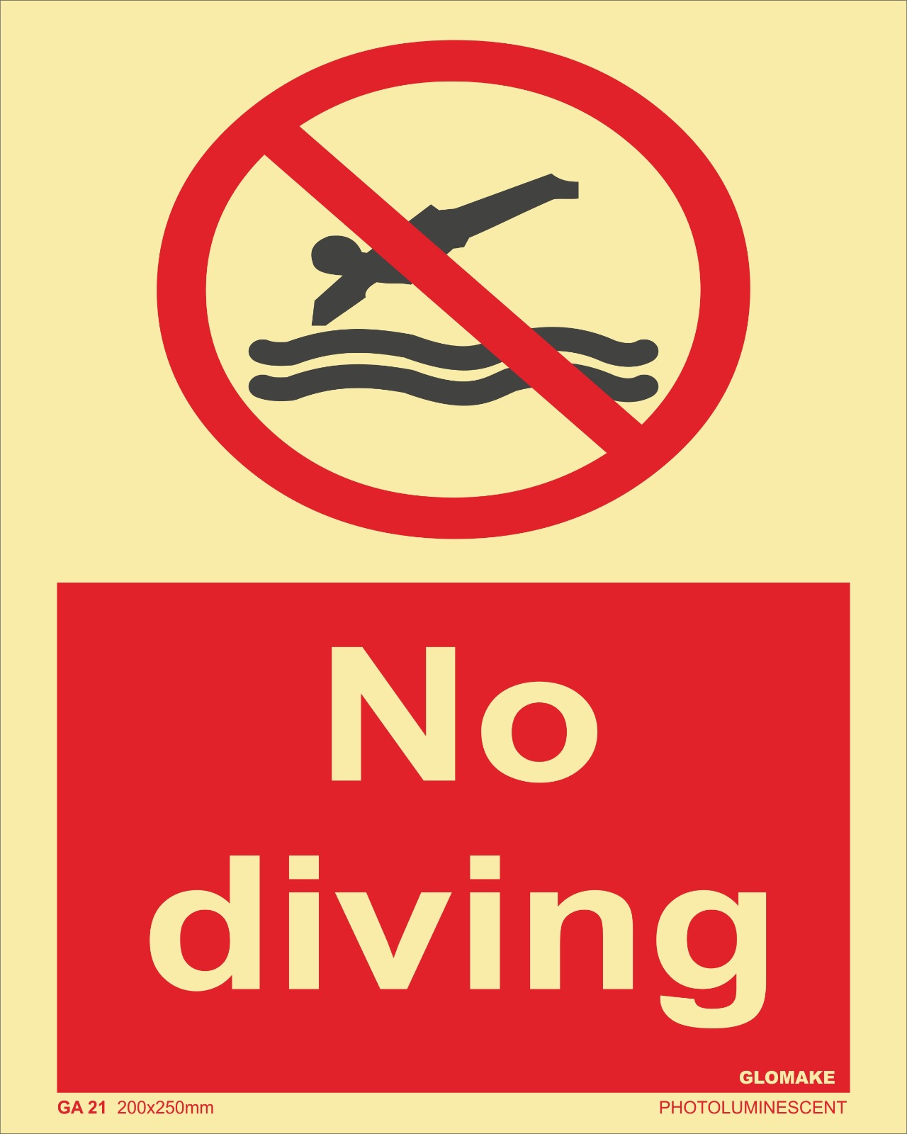 NO DRIVING 
(GA 21)